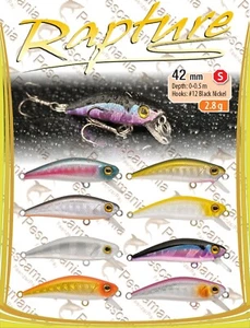 Artificiale spinning hard bait Trabucco Rapture FIREWORK 42mm 2,8gr. Sinking - Picture 1 of 17