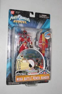 Figurina Power Rangers Lightspeed Rescue Red Mega Battle nuova con CD Rom 2000 - Foto 1 di 8