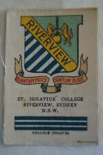 Vintage 1910's Wills Silk School Crests St.Ignatius College Riverview Sydney NSW