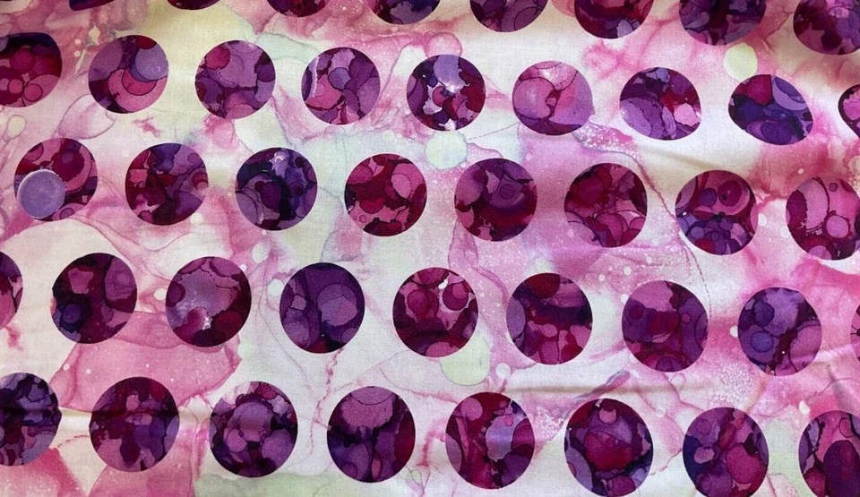 NORTHCOTT - AMOR MODERNO #DP24443-82 LUNARES-PÚRPURA-MULTI -- POR YARDA Foto 1 de 3