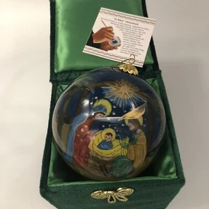 Belén Pier One adorno de vidrio pintado al revés Navidad 2013 - Imagen 1 de 9