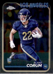Card 219 - Blake Corum - Los Angeles - Rookie RC Base Topps Chrome Football 2024 - Bild 1 von 1