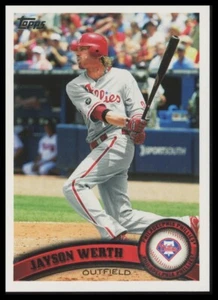 2011 Topps #325 Jayson Werth Philadelphia Phillies - Imagen 1 de 1