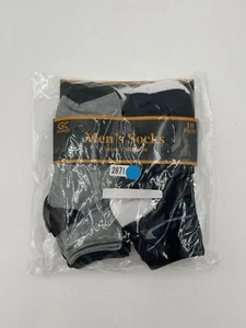 Gekko Men's Ankle Socks Sport - Various Colors Cotton Collection - 10 Pairs - Picture 1 of 2