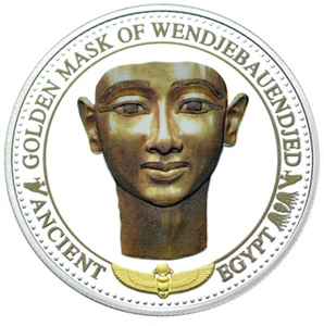SOLOMON ISLANDS $2 2016 Silver 'Ancient Egypt - Golden Mask of Wendjebauendjed' - Bild 1 von 2