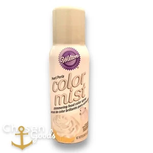 Wilton Edible Pearl Color Mist Food Spray Full Size Sealed 710-5522 White Silver - Picture 1 of 4