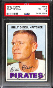 1967 TOPPS #162 BILLY ODELL PSA 8 24562592