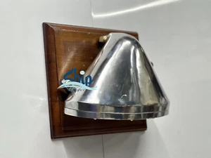 Glänzende Innen/Außen poliertes Aluminium Vintage Dreieck Wand Lampe Leuchte - Bild 1 von 17