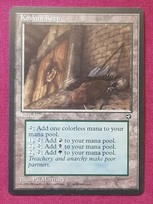 Magic The Gathering HOMELANDS KOSKUN KEEP land card MTG - Image 1 of 2