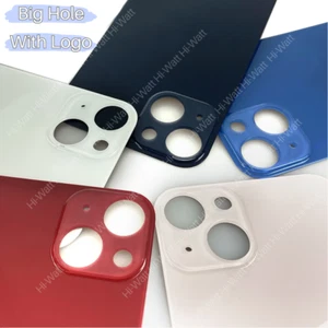 Back Glass Replacement Cover Lot For iPhone 15 14 13 12 11 Pro XR XS SE Big Hole - Picture 1 of 10