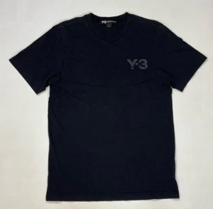 Adidas Y-3 Yohji Yamamoto Logo T-shirt Men Small Black CY6936 - Picture 1 of 9