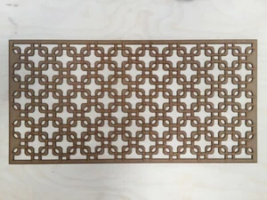 Gabinete del radiador Rejillas decorativas del radiador de pantalla MDF Artículo A23 de 3 mm y 6 mm - Imagen 1 de 3