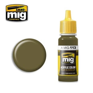 Pintura para pinceles/aerógrafo AMMO VERDE CAQUI Nº3 (BRIT1939-42) 17 ml AMIG0113 - Imagen 1 de 1