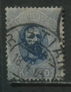 Norway 1878 1.5 kroner used - Picture 1 of 1