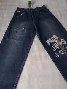 Paco Jeans Uomo Vintage Taglia W 34 L 30 Stile Carpentiere Braggy Gamba Larga - Foto 1 di 12