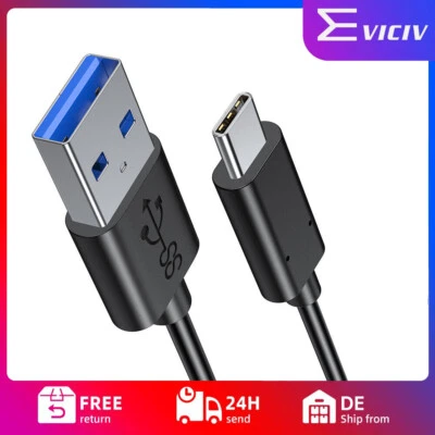 EVICIV Heavy Duty USB C zu USB A Fast Charger Data Cable Cord Für Samsung S9 S10 - Bild 1 von 4