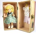 Vintage 1950's Mindy Doll With Clothes & Wardrobe Trunk #3398 Free Shipping