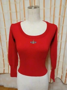 Vivienne Westwood Años 90 Antiguo Etiqueta Roja Milán Vintage Tejido M - Imagen 1 de 10