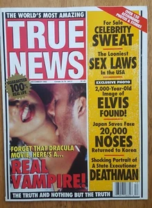 True News Magazine December 1992 Vol. 1 No. 2 Vampires Vintage RARE - Bild 1 von 2