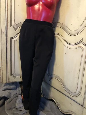 Pantalones negros para mujer diseñados por Liz Baker talla MP W28 L29 Foto 1 de 4