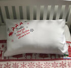 Personalised Christmas Pillow Case Christmas Eve Box Filler Christmas Bedding