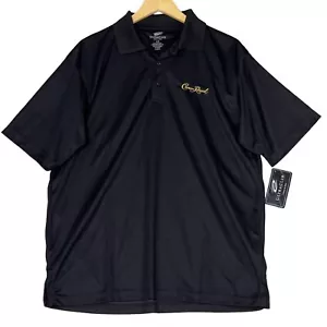 UltraClub Black Crown Royal Embroidered Cool & Dry Sport Polo Shirt Size L NEW! - Picture 1 of 7