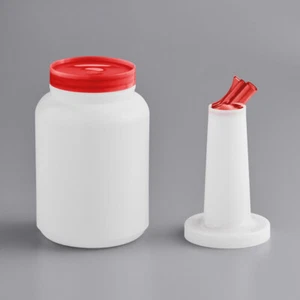 Choice 2 Qt. Pour Bottle with Red Spout and Cap - 6/Pack - Picture 1 of 2