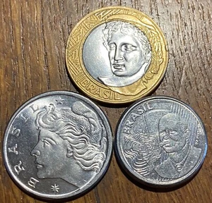 LOT DE 3 TRES BELLES PIECES DU BRESIL (949) - Foto 1 di 2