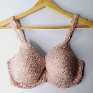 Berlei Bra 12E Brown TShirt Moulded Cup Underwire Patterned - Picture 1 of 8
