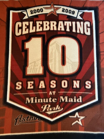 Houston Astros 10 Seasons At Minute Maid Park 3x5 Blanket SGA Cover