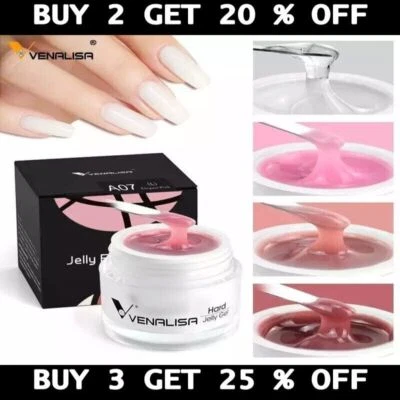VENALISA Nail Gel Extension Jelly UV Construction Nail Gel French Glitter Poly