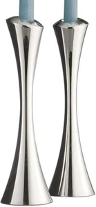 Nambe Aquila Metal Alloy 10" Candlesticks Pair, Designed by Artist Lou Henry - Picture 1 of 2