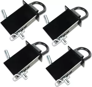 ANLULOAD Heavy Duty Adjustable Trailer Stake Pocket D Ring, Load Limit 5400 Lbs - Picture 1 of 12