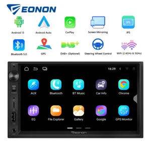 7" Universal Double 2Din Android 13 Auto Car Radio Stereo GPS Navigation CarPlay - Picture 1 of 18