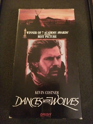 Dances With Wolves Kevin Costner Movie VHS Tape  - Image 1 of 3