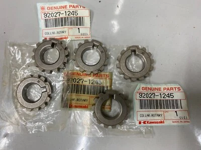 KAWASAKI NOS ROTARY VALVE DRIVE COLLARS (BAG OF 5) KM KD KH100 KH125 KE100 KE125 - Image 1 of 2