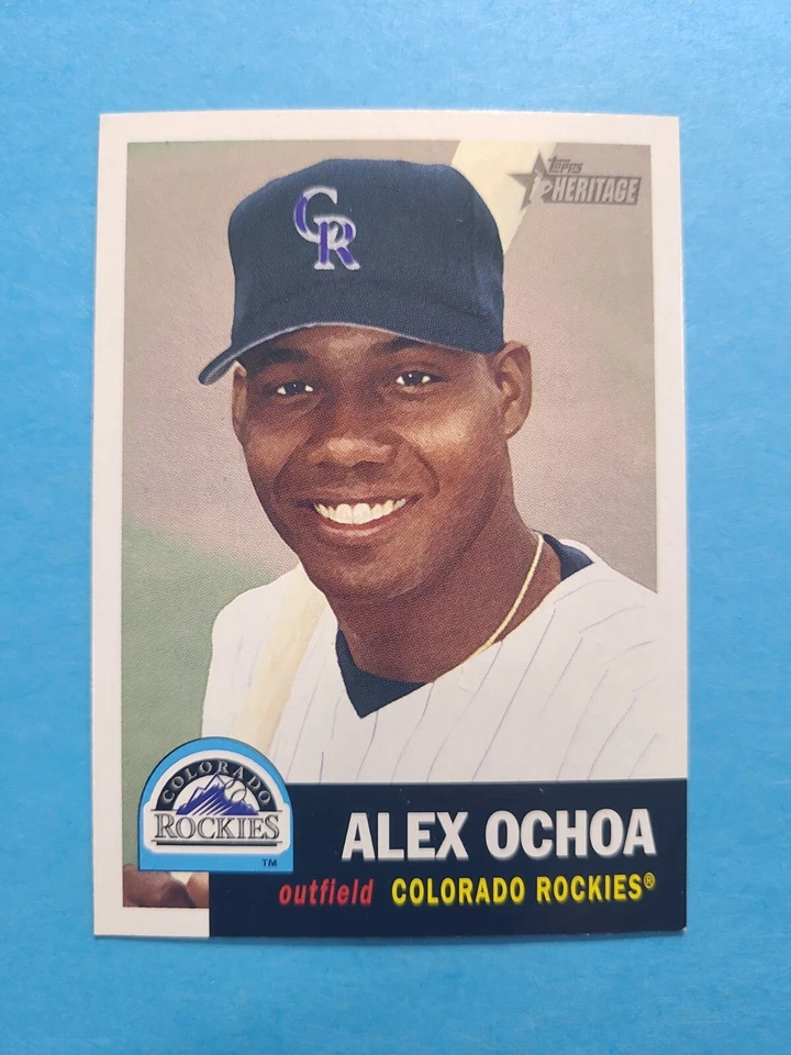 ALEX OCHOA 2002 TOPPS HERITAGE BASEBALL CARD # 230 F6864 - Image 1 of 1