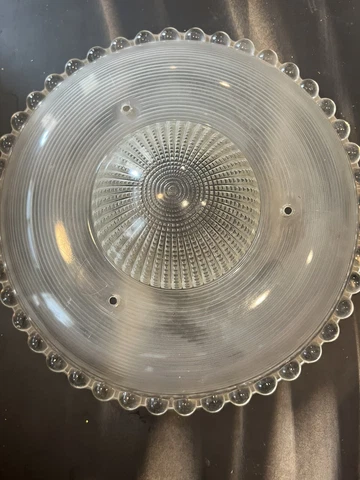 Antique Bubble 1930s 40s arT Deco Ceiling Light Glass Shade American Made Cover