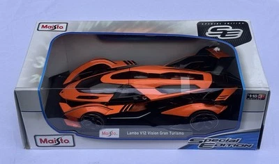 Maisto 1:18 Lamborghini V12 Vision Gran Turismo Diecast Edición Especial Naranja GT Foto 1 de 4