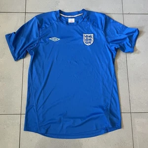 England Umbro Training Shirt 2010/11 Blue Men’s Size L - Picture 1 of 5