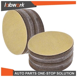 Labwork SHook Loop Pads Sanding Disc Flocking NO-Hole 100 Pack 5 Inch 80 Grit - Picture 1 of 11
