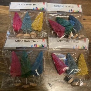 12 Ct Target Bullseye 4" Flaschenbürste Sisal Bäume Regenbogen Urlaub Weihnachten - Bild 1 von 7