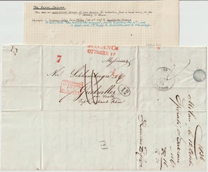 1836 3 ITALY MILAN E/Ls TO TRENTO (2) & AUTRICHE PAR HUNINGUE TO ALSACE FRANCE - Picture 1 of 5