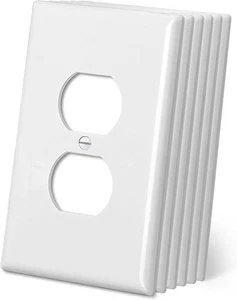 Cubiertas de salida dúplex de gran tamaño CML, paquete de 6 dúplex de gran tamaño, blanco brillante  - Imagen 1 de 7