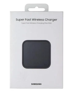 Samsung Super Fast (15W) Wireless Charger for Galaxy Phone/Earbuds- Black - Picture 1 of 1