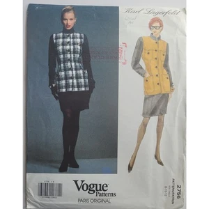 Vintage Sewing Pattern Jacket Straight Skirt Size 6-10 Bust 30.5-32.5 Vogue 2756 - Picture 1 of 6