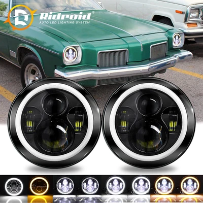 Faro proyector LED redondo de 7" haz sellado alto/bajo para Ford Fairlane Falcon Foto 1 de 4