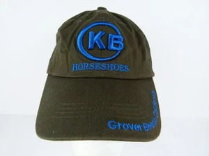 KB Horseshoes Adult One Size KB Horseshoes Green Embroidered Baseball Cap - Picture 1 of 10