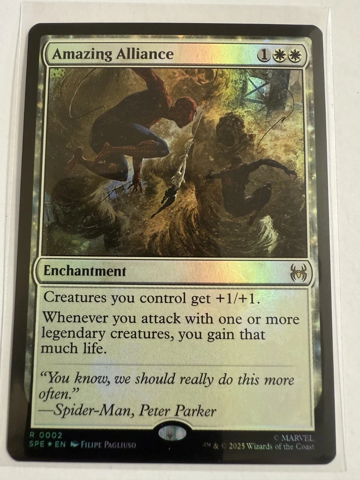 MTG Amazing Alliance 0002 Foil Marvel's Spider-Man: Eternal-Legal Foil NM SPE - Image 1 of 1