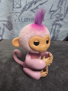 Fingerlings MIA INTERACTIVE BABY MONKEY Toy Punk WowWee Pink Purple  - Picture 1 of 13